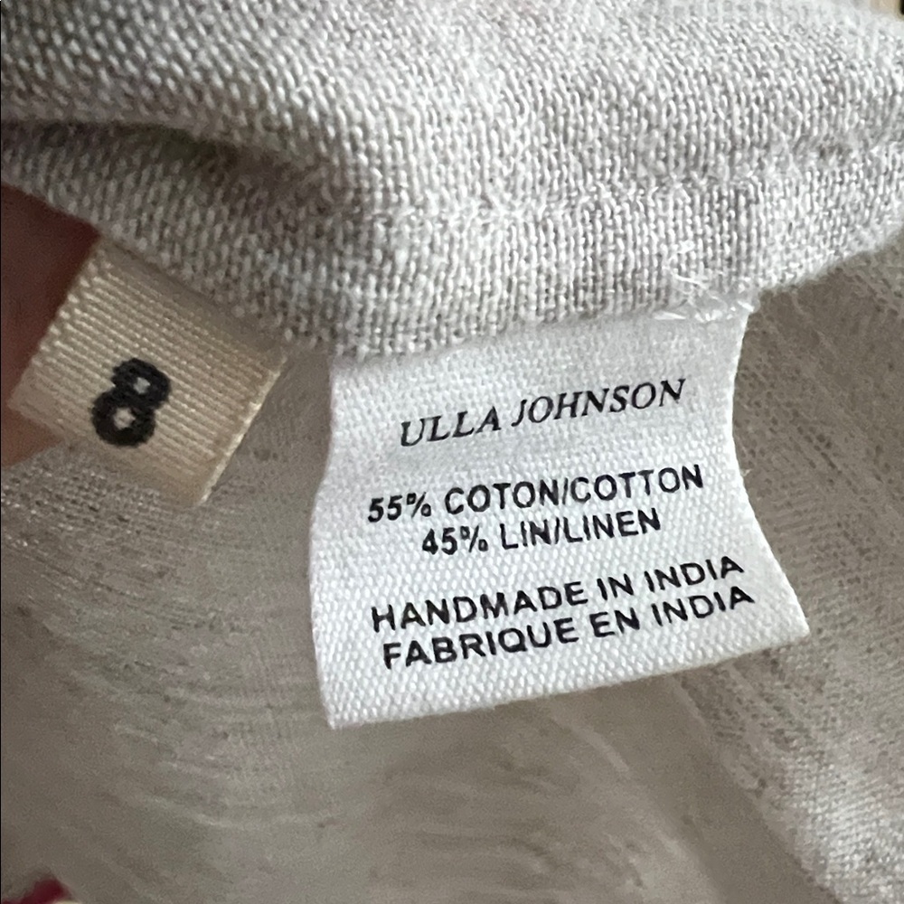 Ulla Johnson- NWT Ada Tassel flax blouse - Picture 10 of 10